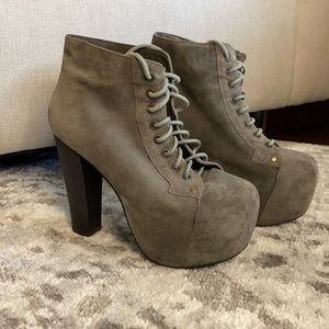 Jeffrey Campbell Grey Suede Lolita’s